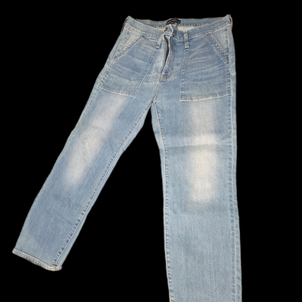 J.Crew Mercantile Women's Light Blue Denim Capris Size 31